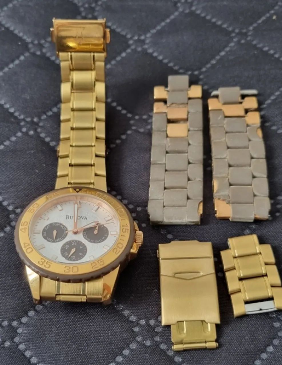 relógio bulova dourado (original) - Foto 5