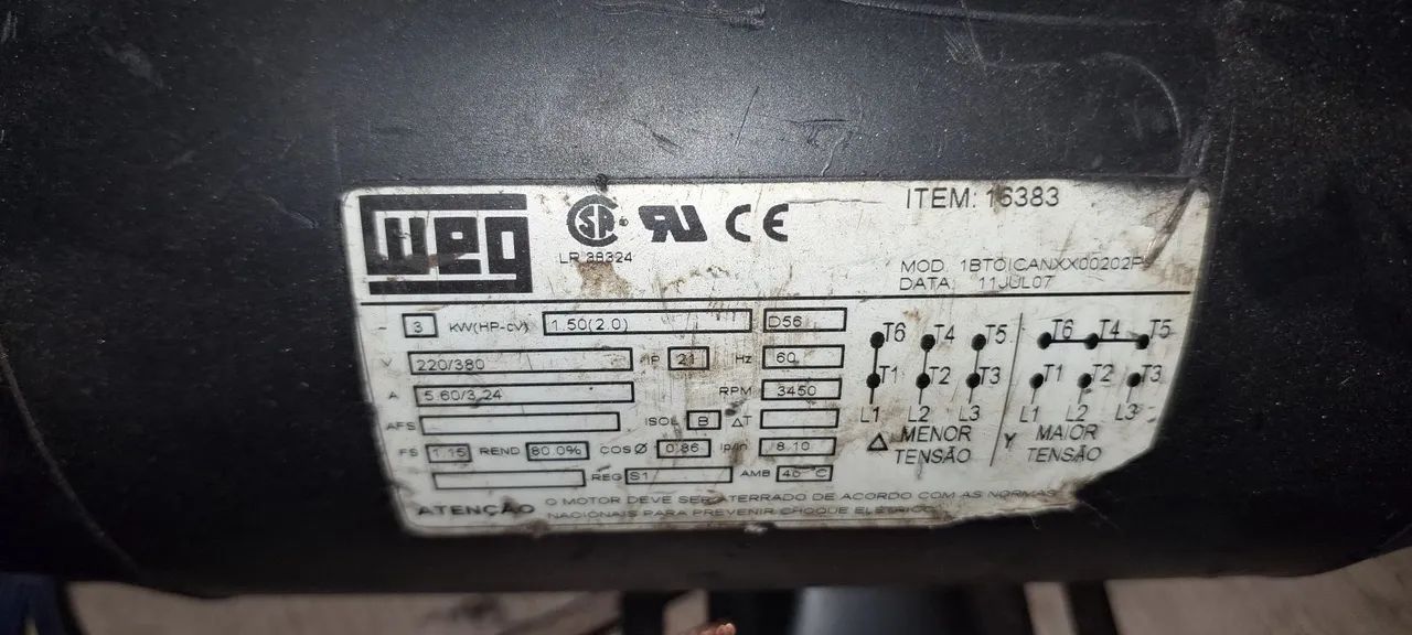 Motores Elétricos WEG alta trifásico  - Foto 4