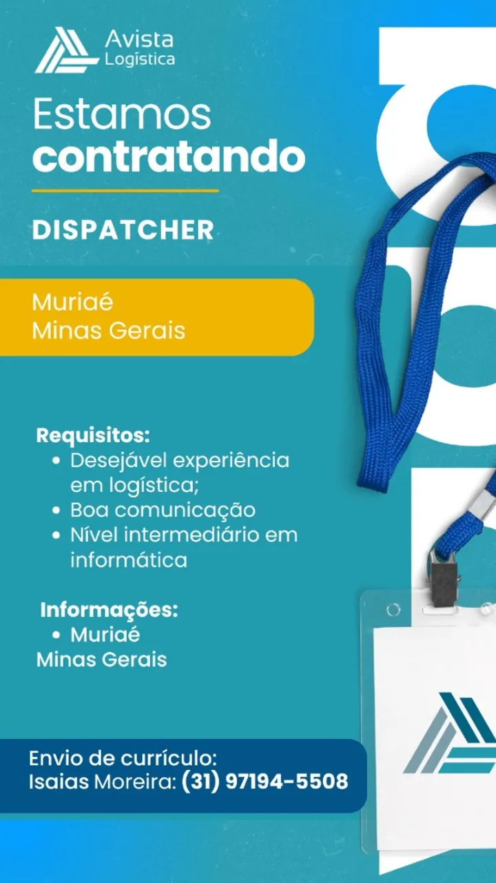 Estamos Contratando Dispatcher