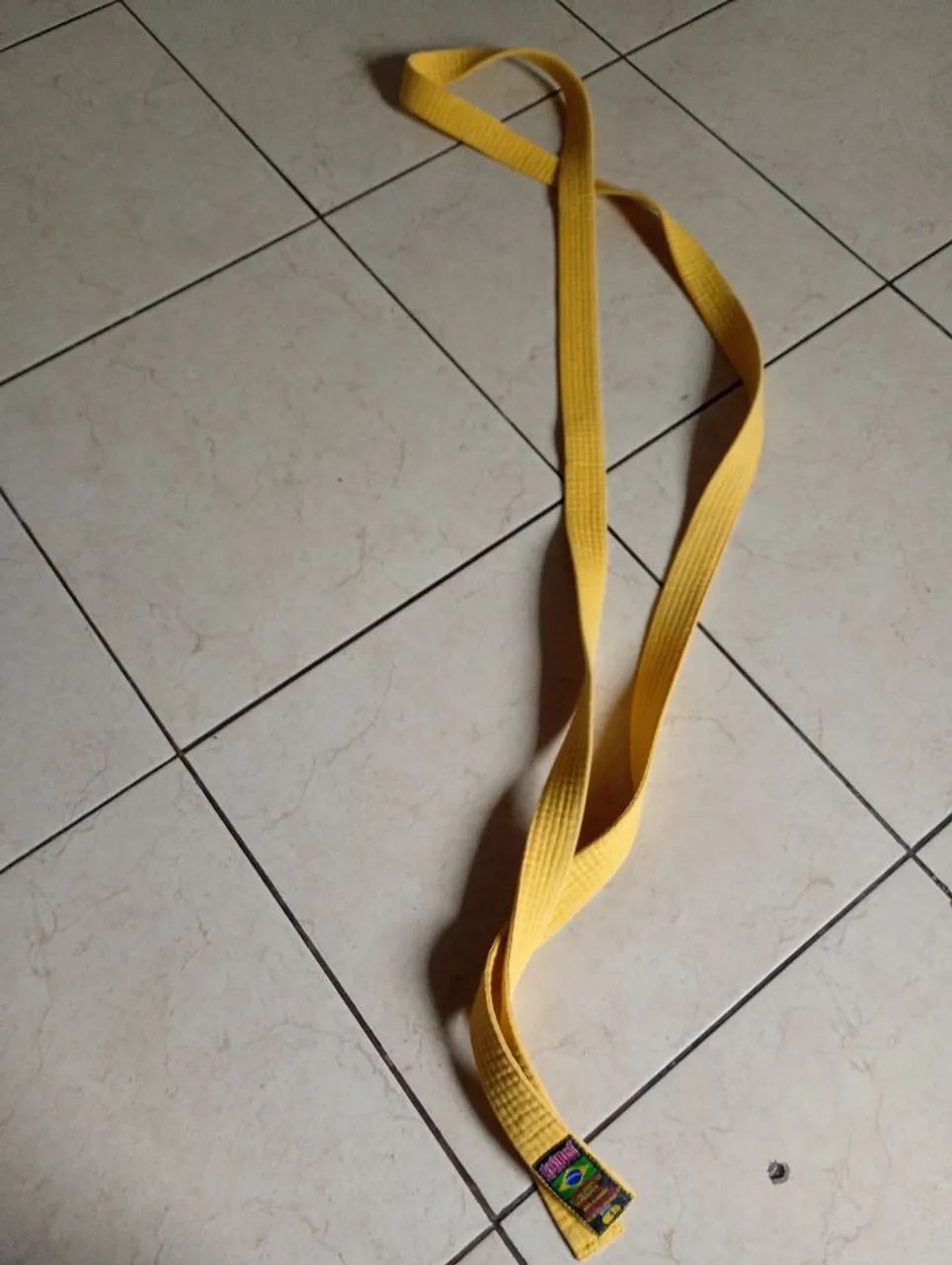 Faixa amarela para kimonos tamanho 4 Shiroi - Foto 3