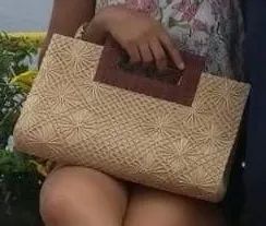 Bolsa de palha artesanal