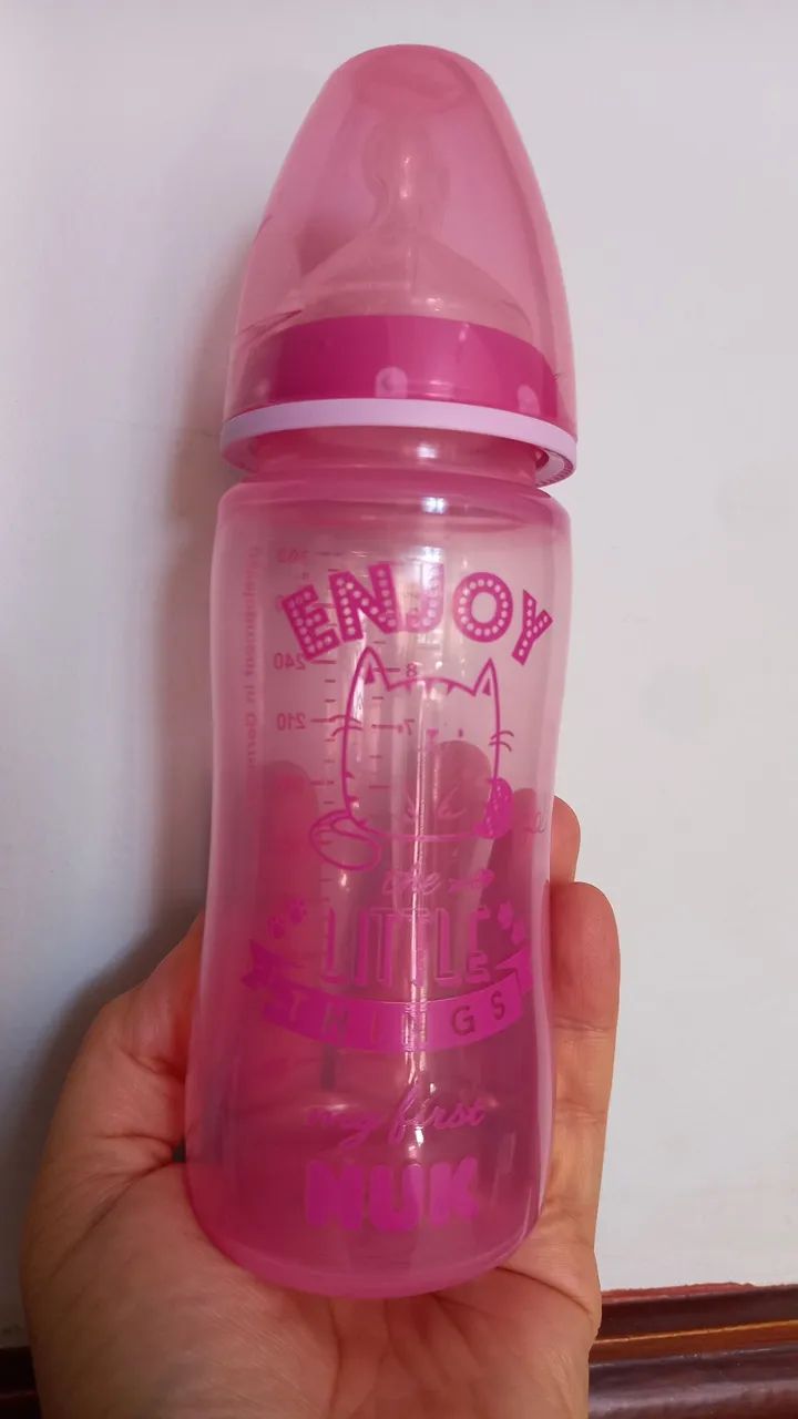 NOVA Mamadeira NUK My First Rosa 150ml - Foto 4