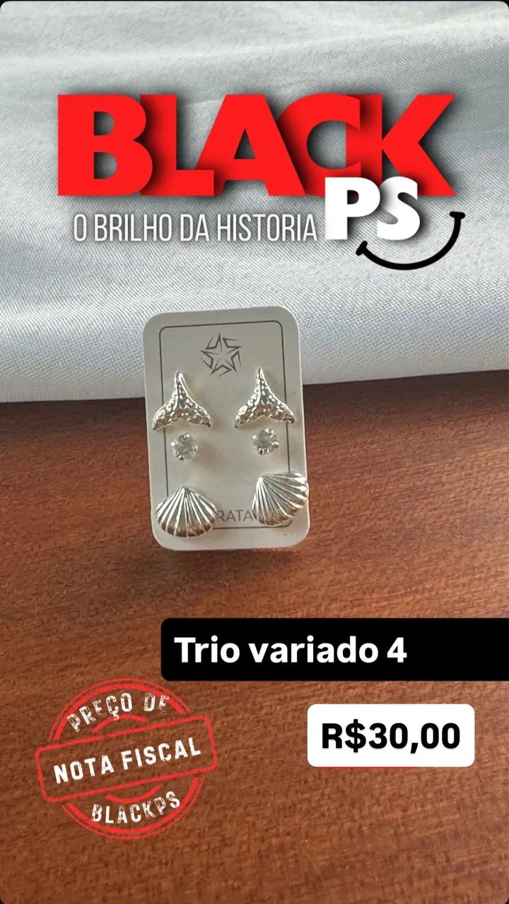 Trio de Brincos Variados | Prata 925 - Foto 2