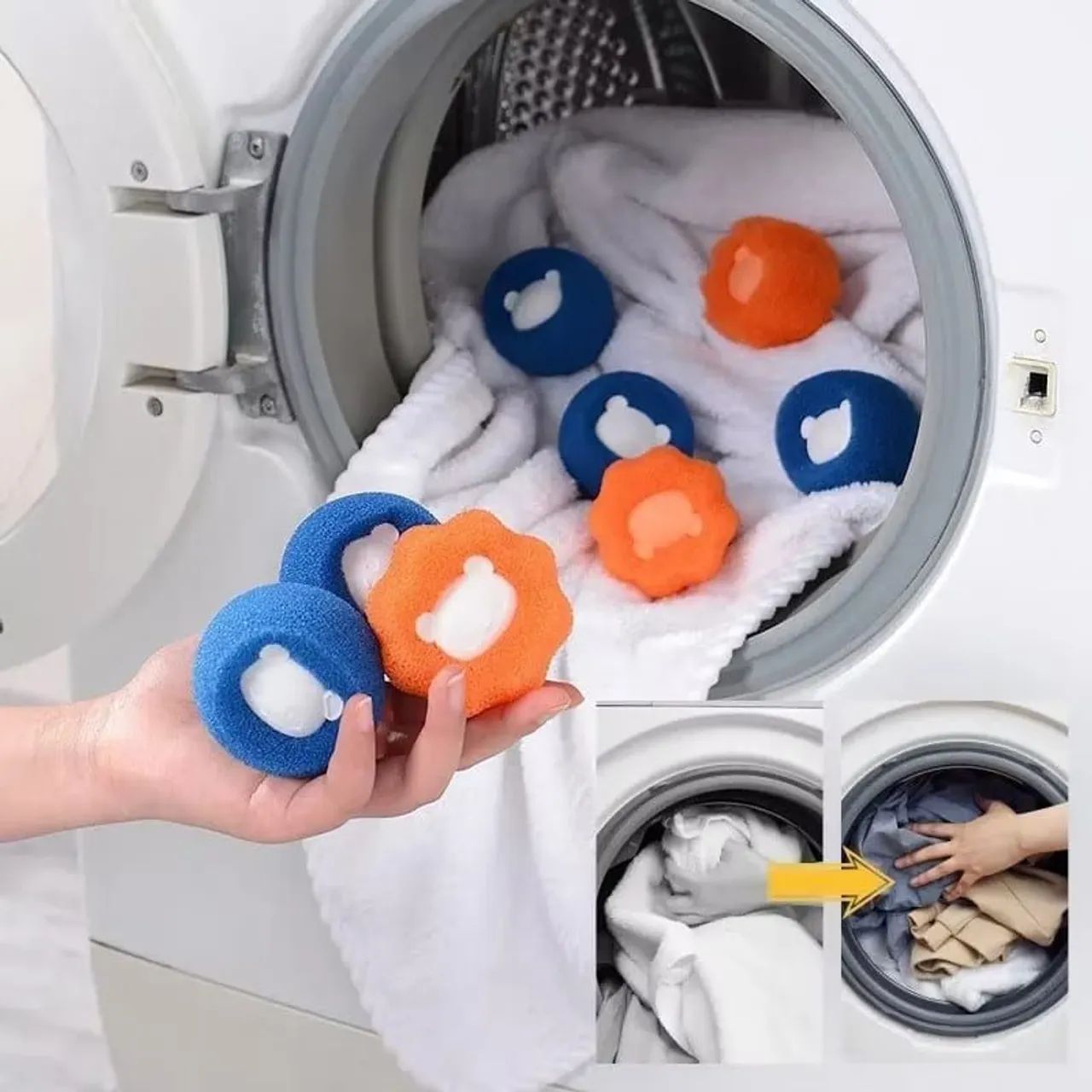 Bolas mágicas tira pelos na máquina de lavar 4 UNIDADES - Foto 2