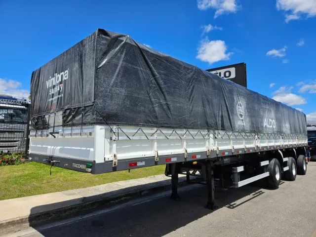 Carreta Graneleira Facchini Vanderleia Ano 22 14x 1.70mts chapa, roda disco, pneus usados - Foto 11