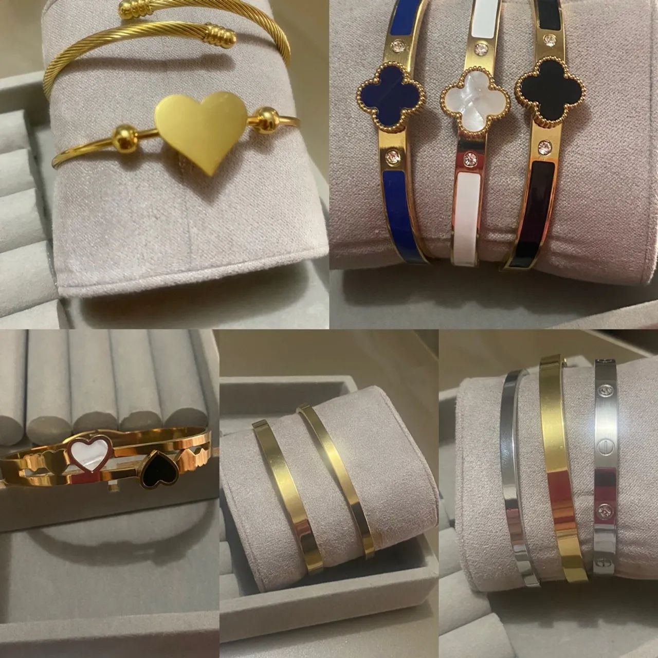 Pulseiras aço braceletes  - Foto 3