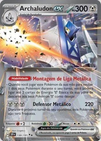 Carta Pokemon Archaludon ex (130/191)