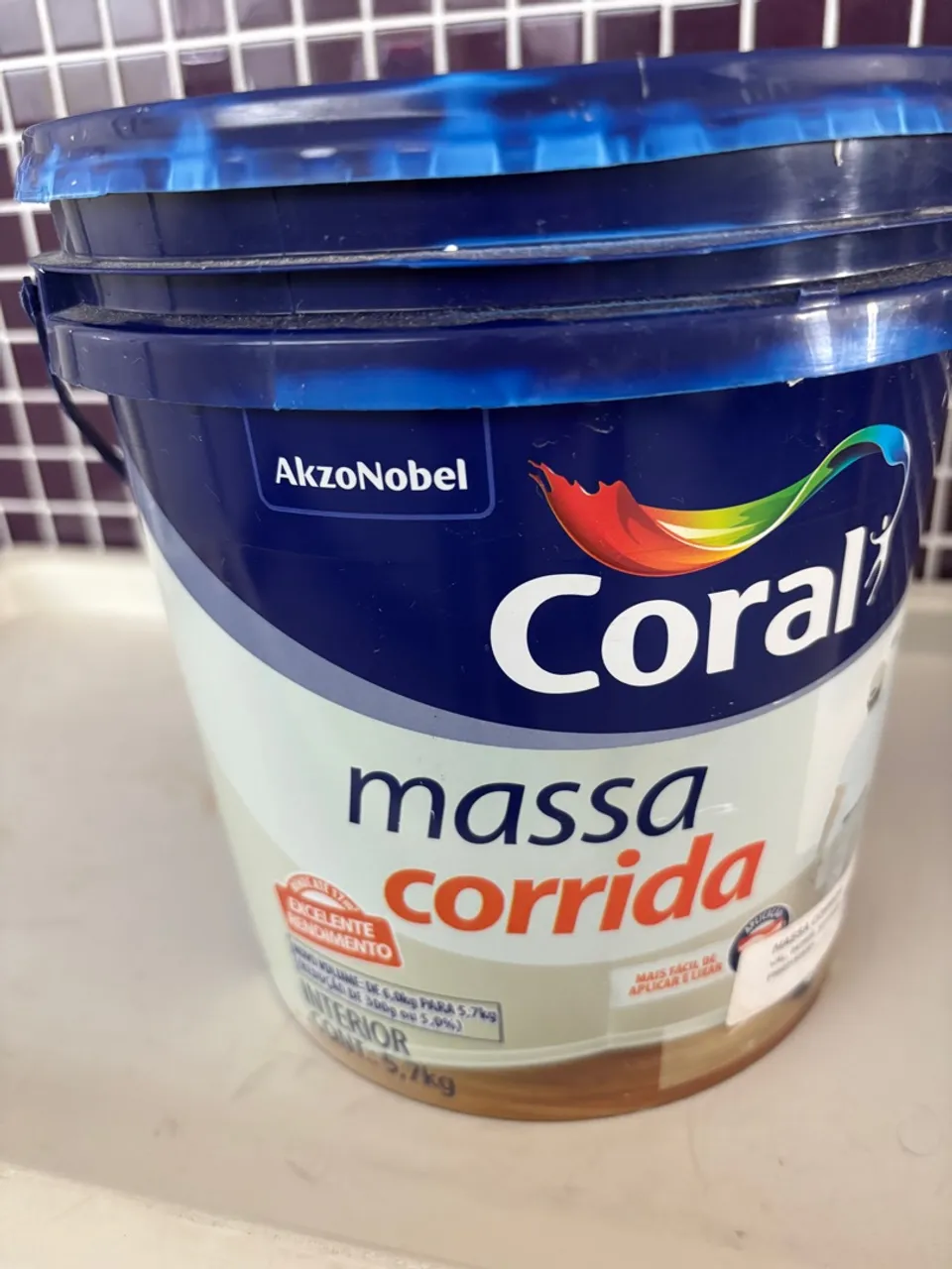 Massa Corrida Coral - 5,7kg