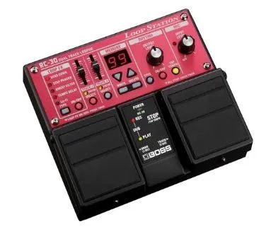 Pedal de efeito Boss RC Loop Station RC-20 vermelho - Instrumentos