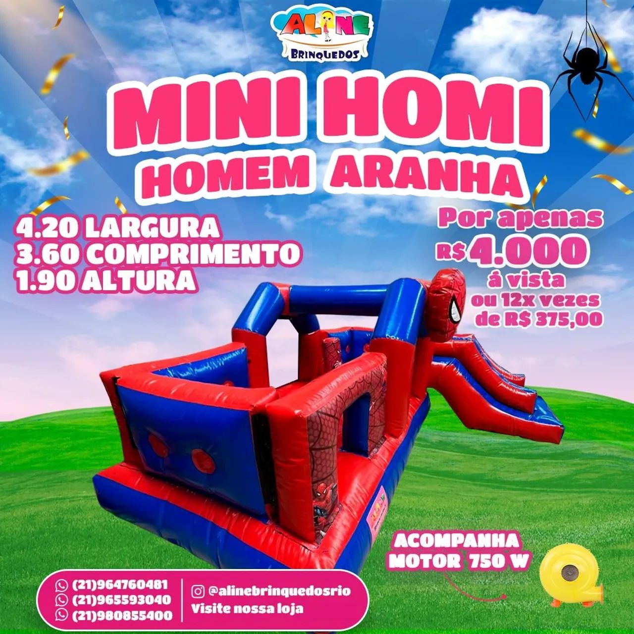 Mini Homi Homem Aranha - Diversão Garantida! - Foto 5