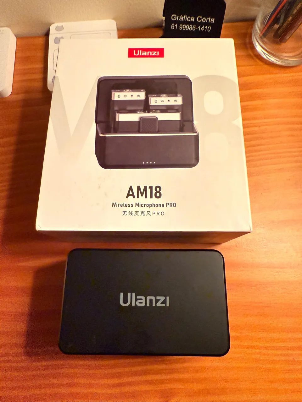 ULANZI AM18 U-Mic: Kit Microfone de Lapela Sem Fio Profissional - Foto 2