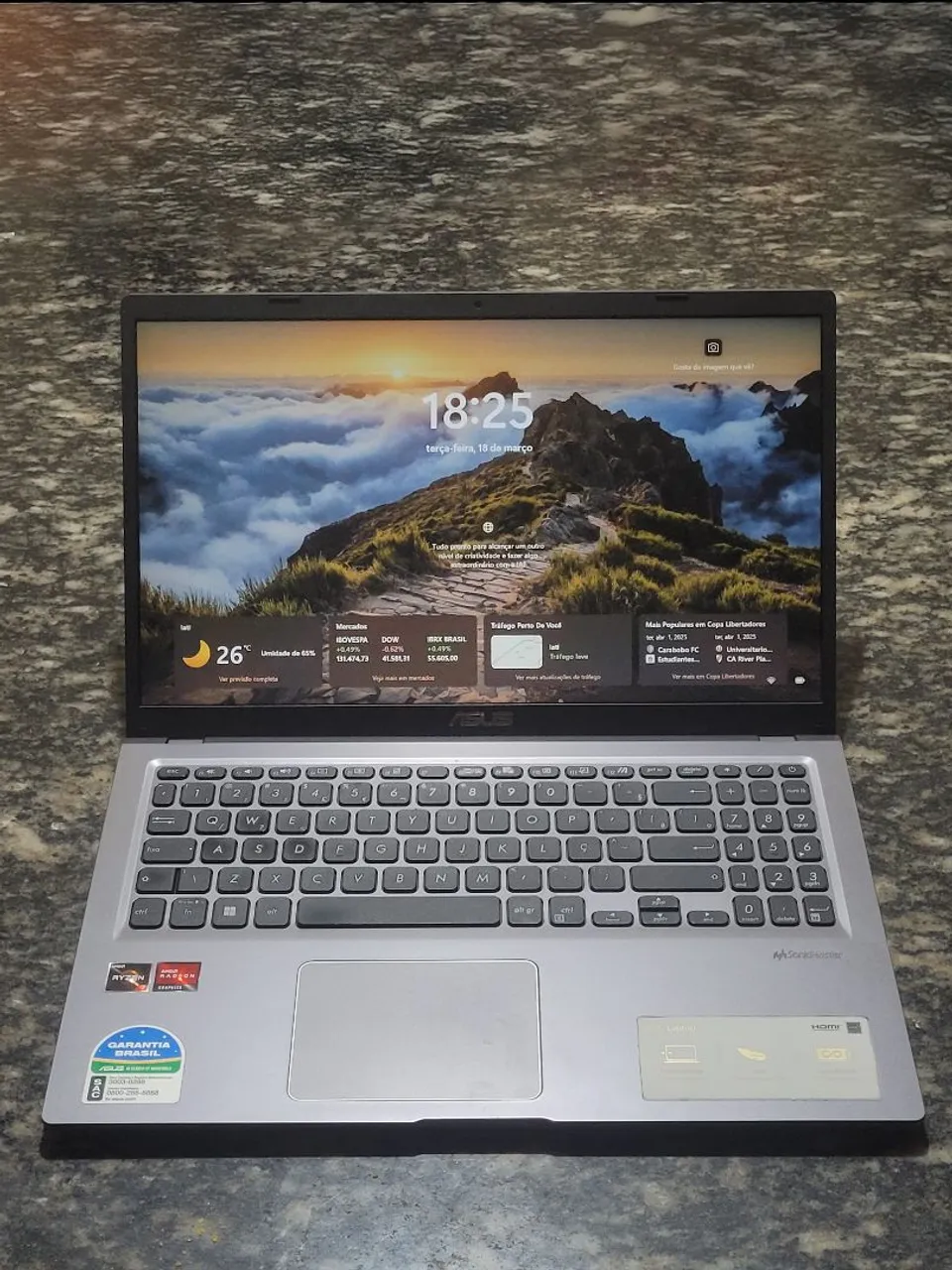 Notebook Asus M515D | Ryzen 7 3700u | 8GB RAM | Windows 11 Pro | trabalho, estudo e jogos.