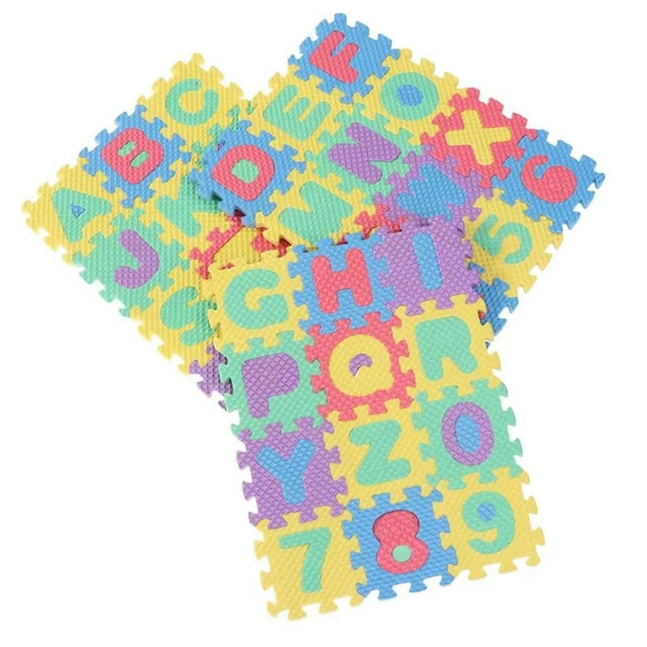 Quebra-cabeça de espuma com letras e números - Foto 4