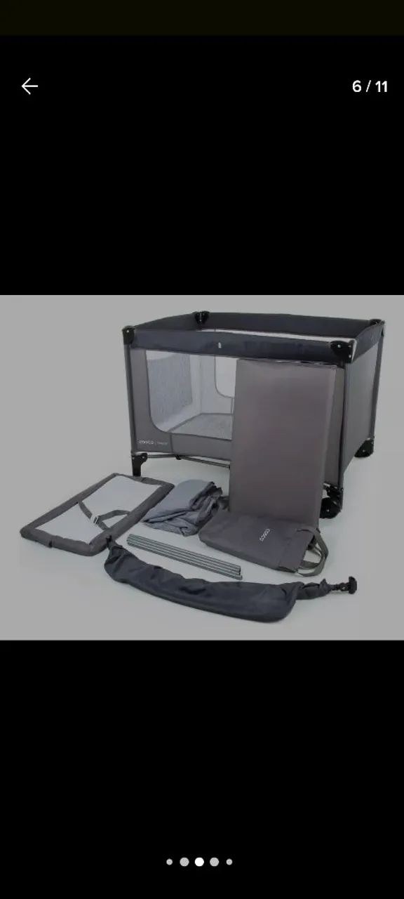 Berço portátil para bebê com mosquiteiro - Foto 2