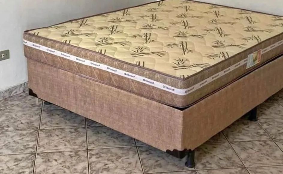 Cama Box Casal Dallas D33  * com Colchão OrtoPillow