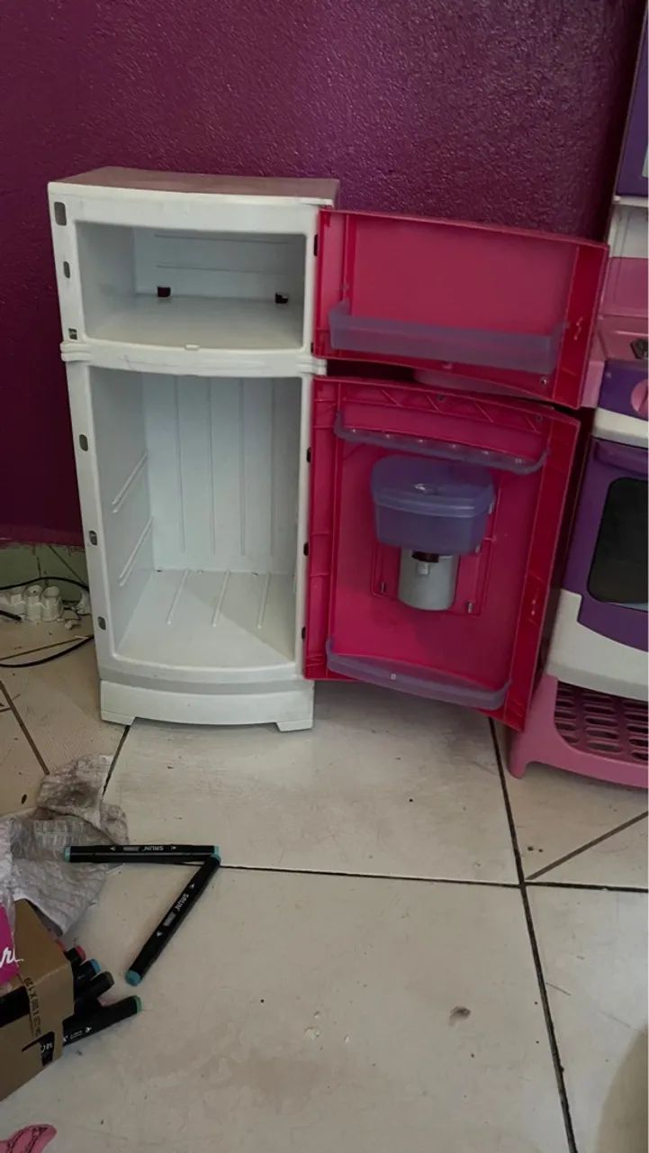 Cozinha Infantil Completa Rosa - Foto 3