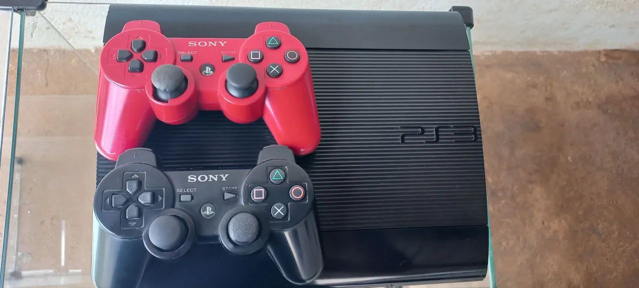 Playstation 3 Slim com 2 controles - Foto 2