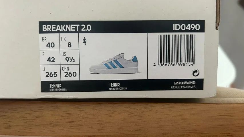 Tênis Adidas Breaknet Azul/Branco Novíssimo! - Foto 4
