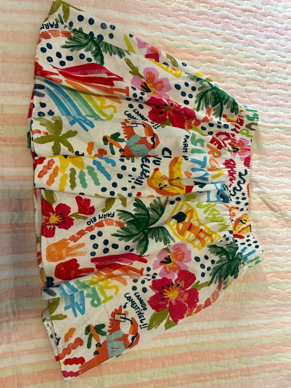 Saia estampada farm