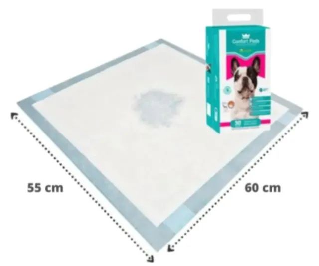 Tapete higiênico para cachorro kit com 90 unidades Confort Pads 60x55cm - Foto 2