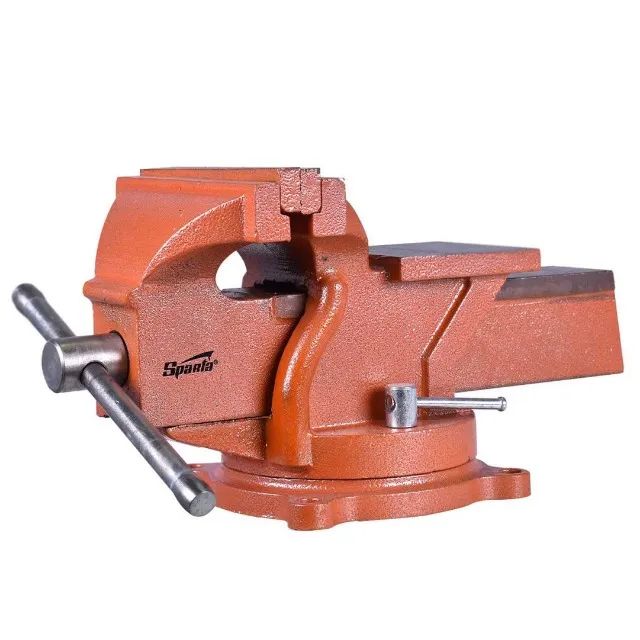 TORNO/MORSA DE BANCADA ROTATIVA COM BIGORNA 5 POL 125 MM