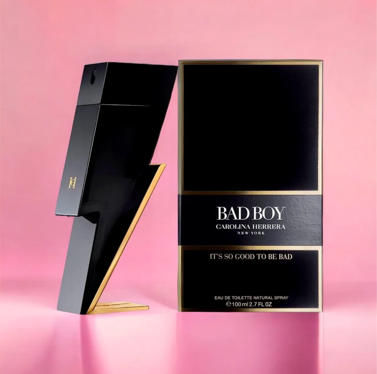 Perfume Carolina Herrera Bad Boy - 100ml original lacrado adipec