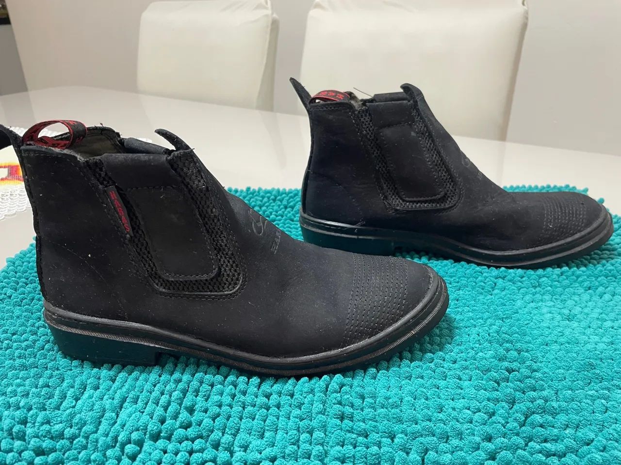 Botas de couro pretas - Foto 3