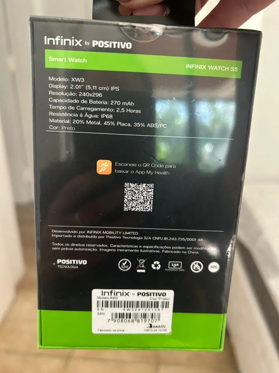 Smartwatch Infinix S5 - Wx3 2,01 - Positivo - NOVO, CAIXA LACRADA - Foto 3