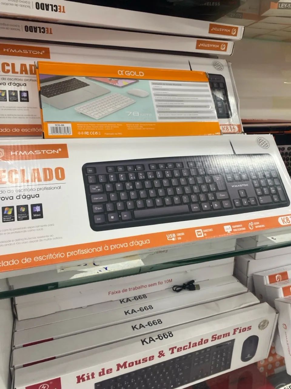 teclado com fio da marca H'maston, modelo K816