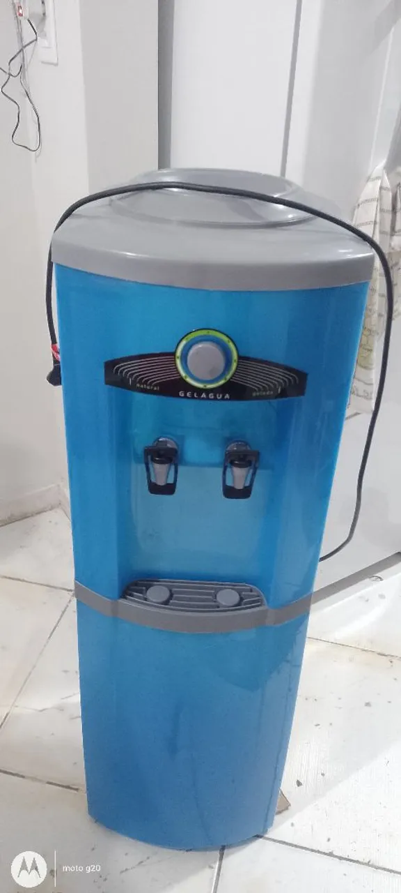 Bebedouro Gelagua Coluna Azul 220v Esmaltec