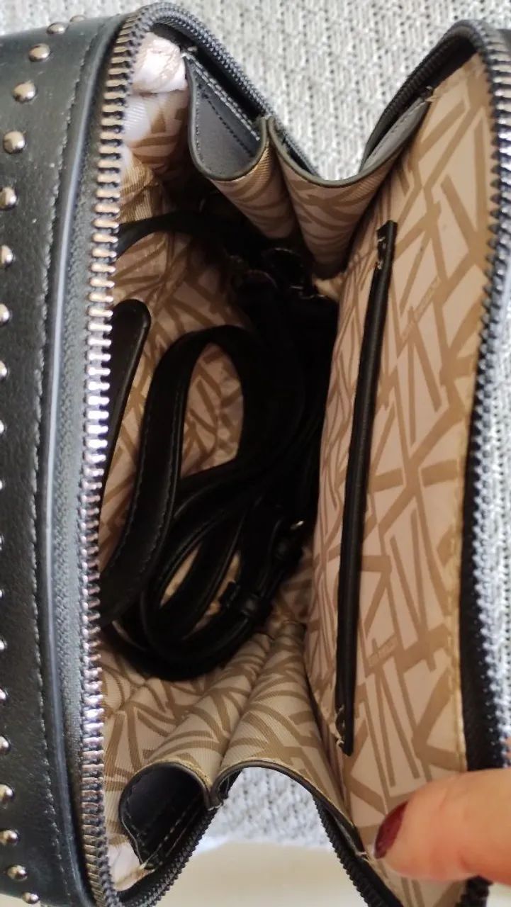 Bolsa de mão preta elegante - Foto 4