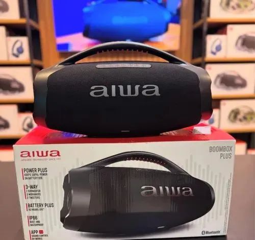 Caixa de Som Aiwa Boombox Plus 200W Bluetooth - Lacrada NF - Foto 5