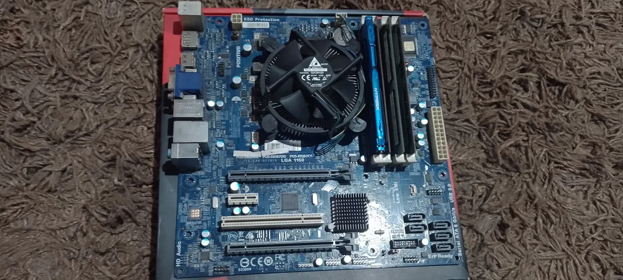 Kit placa mãe, processador e memória