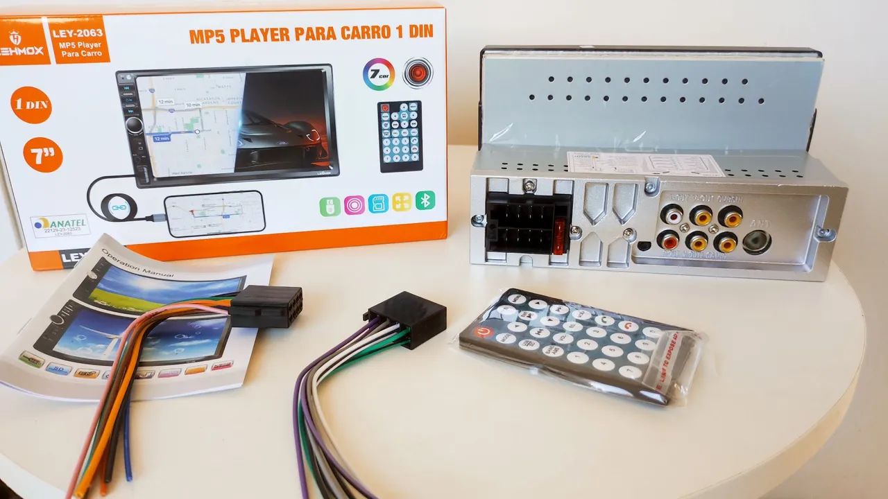 Central Multimídia MP5 Player 1 Din 7 Polegadas Lehmox - Foto 3