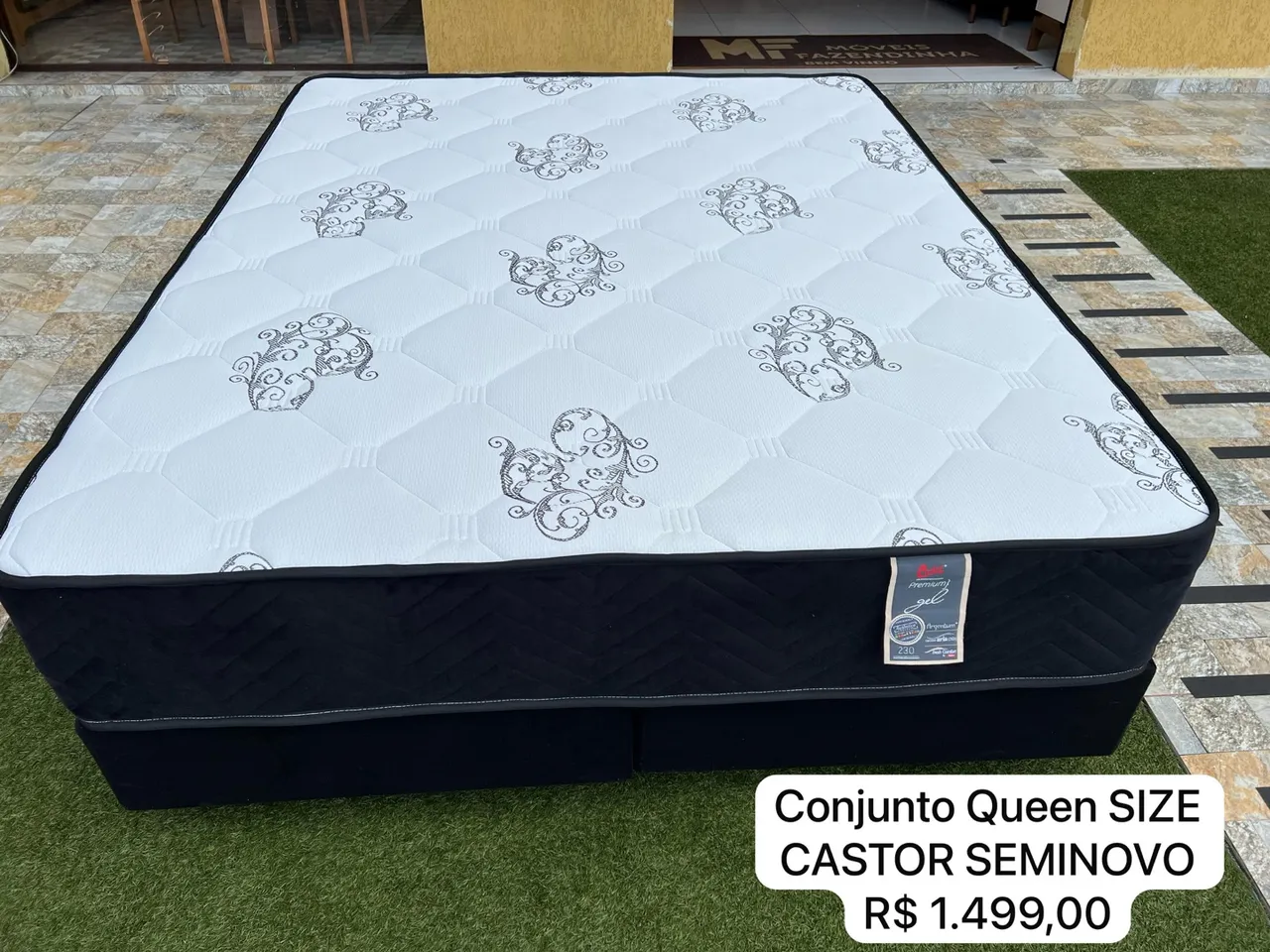 Cama Conjunto Queen Size Castor Semi Novo