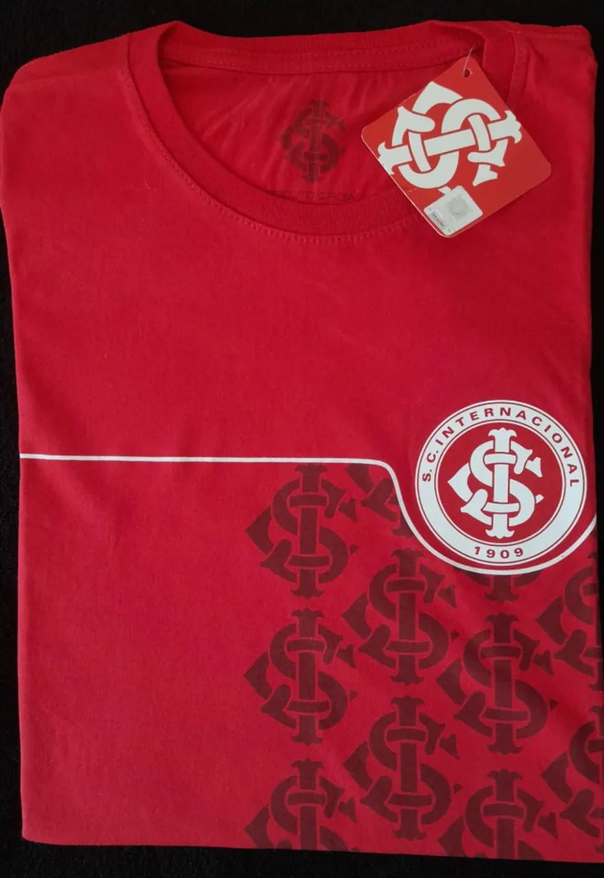 Camiseta SC Internacional Licenciada 100% Algodão - Tam: M - Foto 2