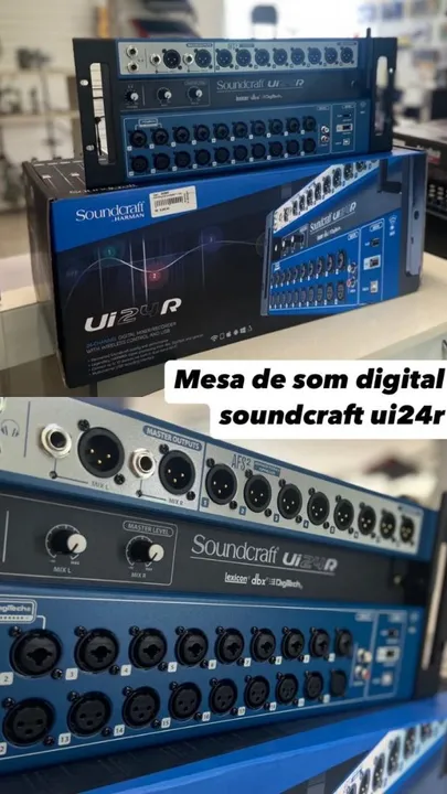 Mesa de Som Digital Soundcraft Ui24R - Lojas Keuffer Music