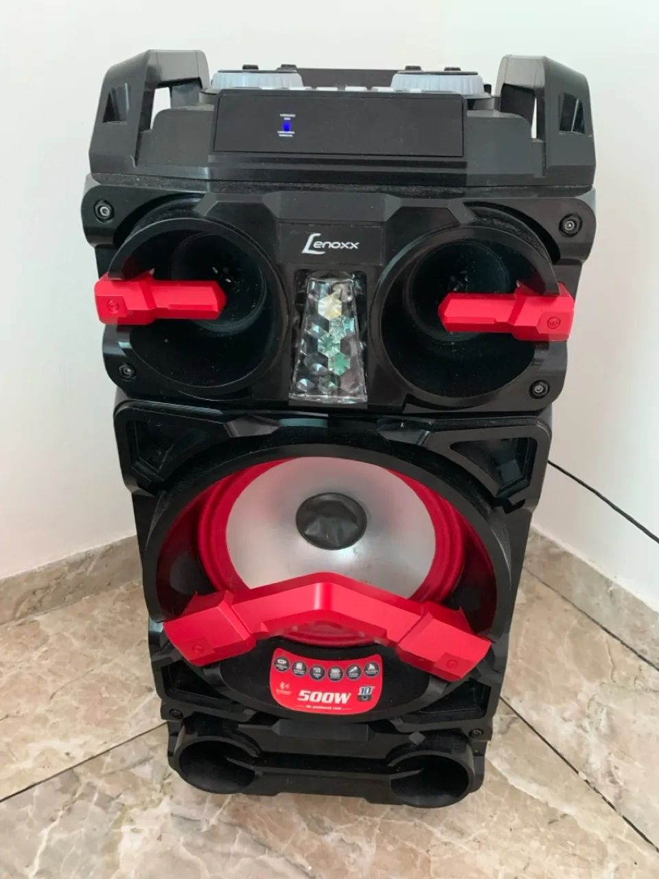 Caixa de Som Lenoxx 500W - Potente e com Iluminação! - Foto 4