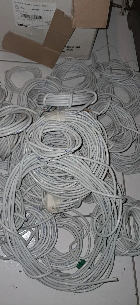 Cabos, patch cord, patch panel, rj45F