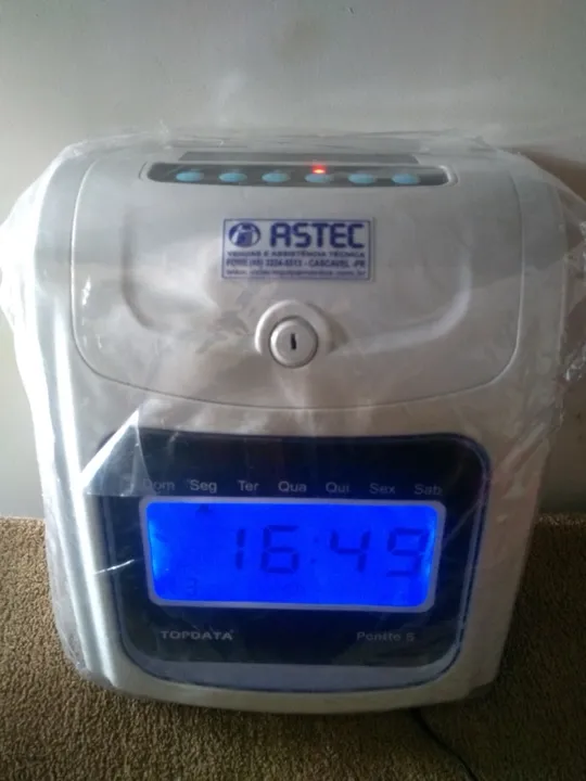 Relógio de Ponto Digital Astec Topdata