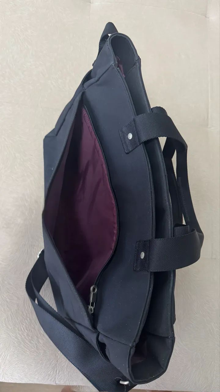 Bolsa UNCLE K - preta - notebook- muitas divisorias  - Foto 5