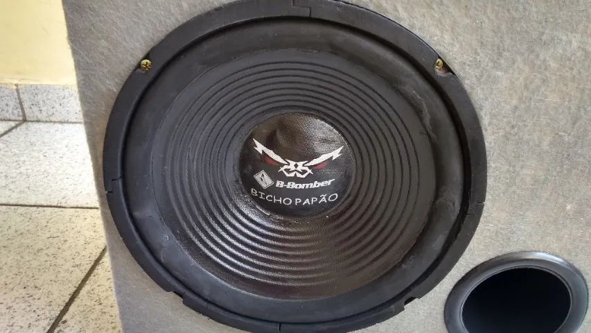 Caixa Trio Dutada Subwoofer Falante B-Bomber Bicho Papão 10 polegadas Corneta Tweeter - Foto 5
