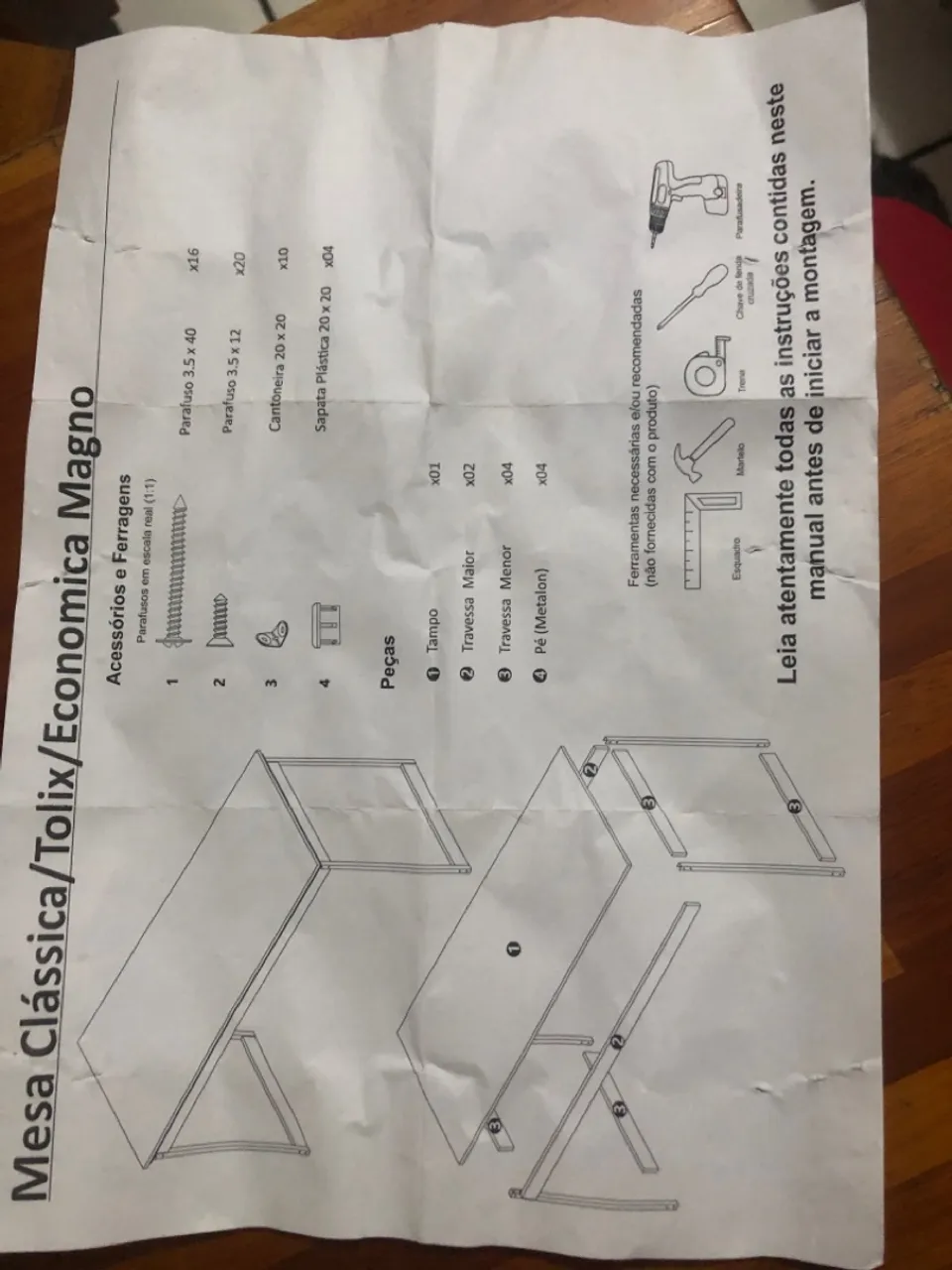 Mesa Clássica Tolix Economica Magno