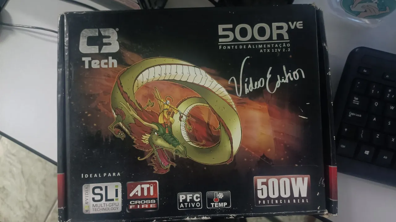 Fonte C3 Tech 500R VE 500W