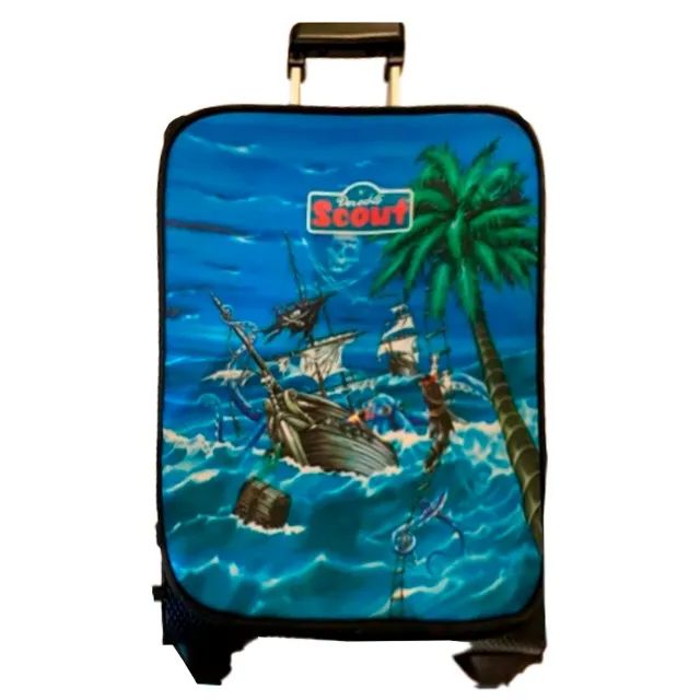 Mala De Bordo De Rodinhas Infantil Scout Alemã Novinha!