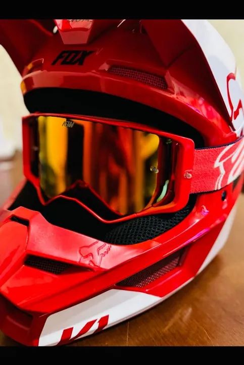 Capacete Fox V1 - Vermelho N° 60 - Foto 2