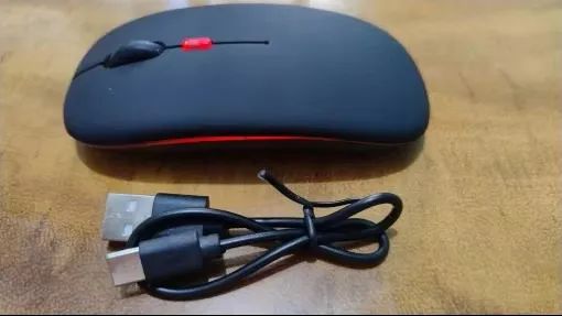 Mouse Game Ergonômico Retro iluminação Rgb Recarregável Bluetooh - Foto 2