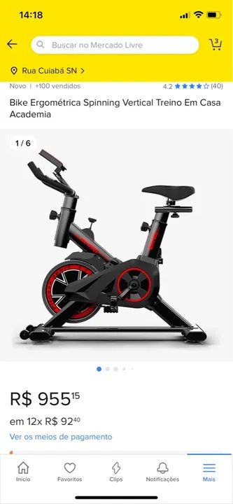 Bicicleta Spinning Premium Ergométrica Semi Profissional Bike Sport Preto - Foto 5