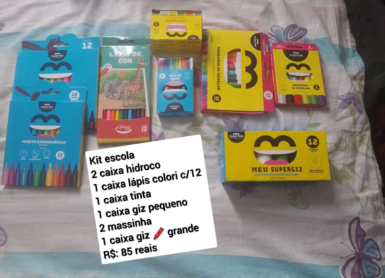 Kit Escola Completo - R$: 75 reais cada kit.  - Foto 2