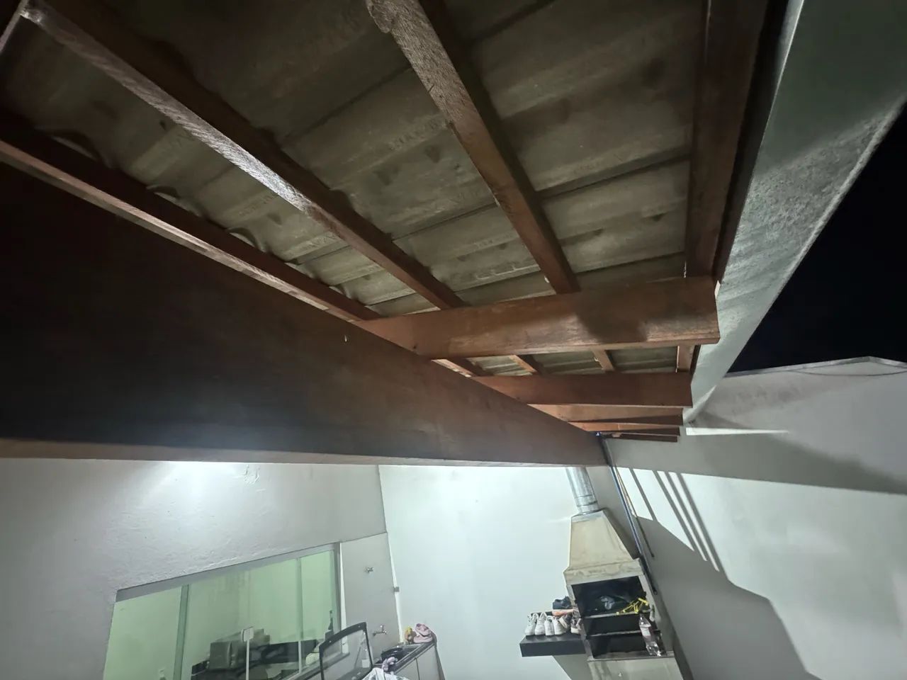 Varanda completa em telha de cimento  - Foto 4
